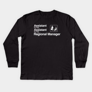 The Office Assistant to the Assistant to the Regional Manager White Kids Long Sleeve T-Shirt